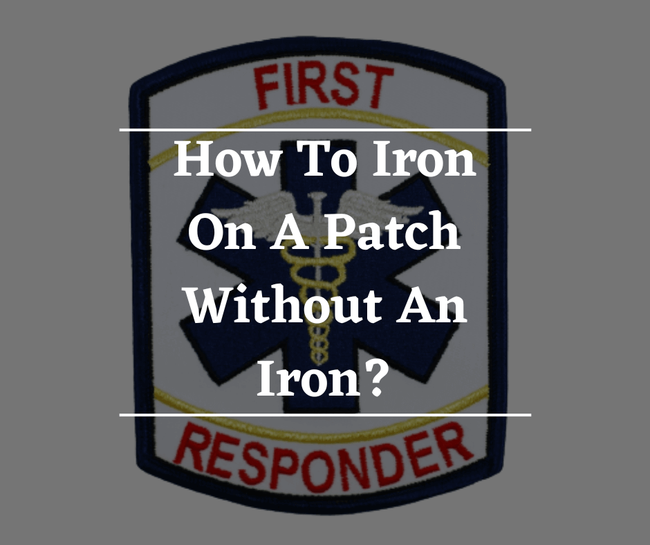 How to convert an iron-on patch into a Velcro patch without having