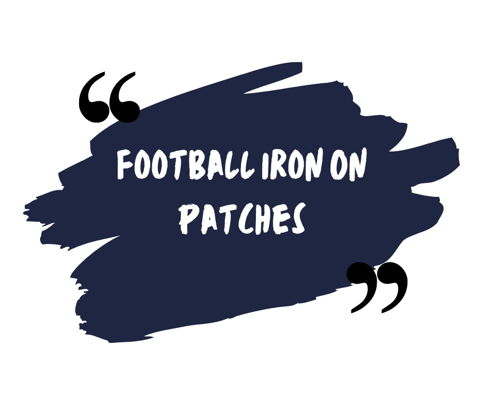 Football Iron On Patches