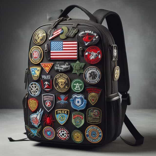 Customize a backpack with patches