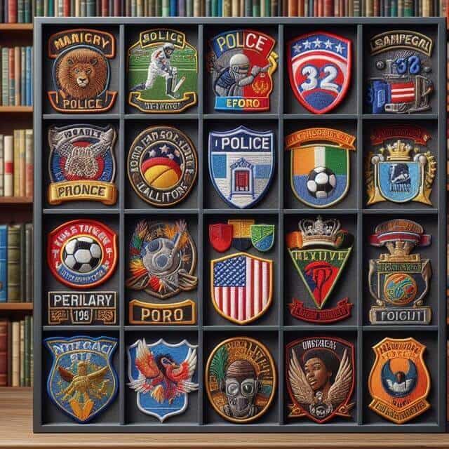 Patch display Case Or Shadowbox