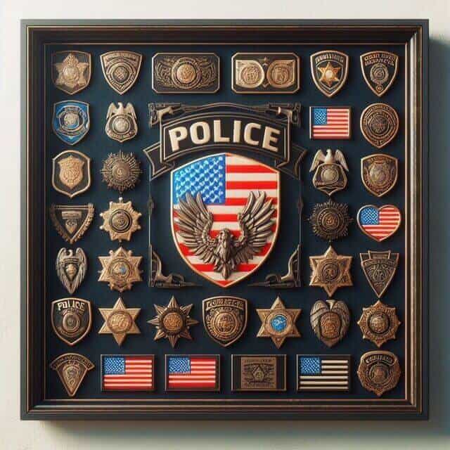 Police patch display